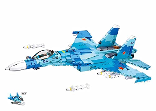 ModelBricks - Su-27 Fighter 2-IN-1 1040PCS von Sluban