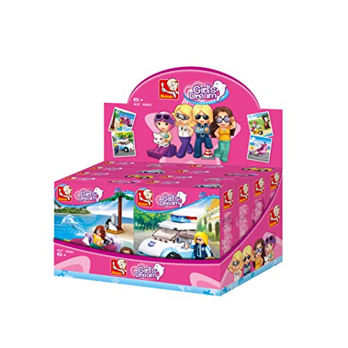 SLUBAN GIRLS DREAM M38-B0600, 4 ITEMS ASSORTED, 2PCS PER ITEM, 8PCS IN TOTAL von Sluban
