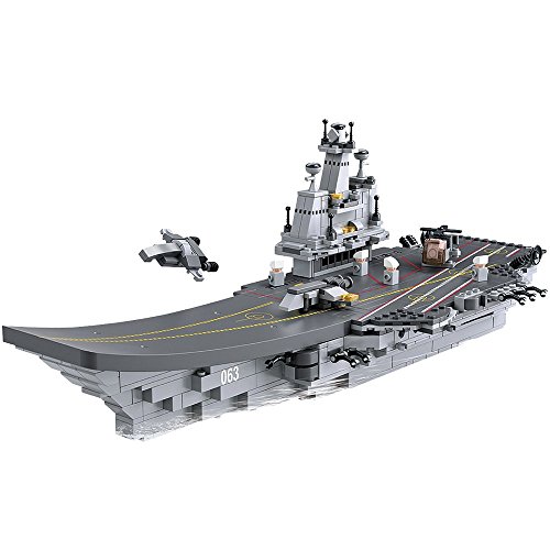 SLUBAN M38-B0537 NAVY. 9 INTO 1. 9 DIFFERENT ITEMS IN ONE DISPLAY BOX. COMBINE THE 9 TO MAKE AIRCRAFT CARRIER von Sluban