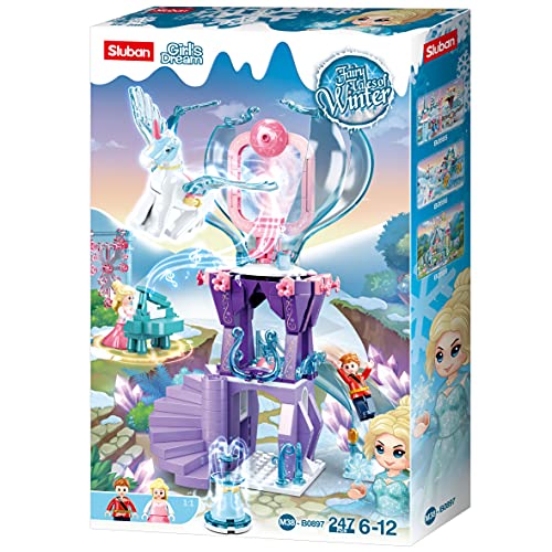 Sluban- Fairy Tales of Winter-Forest Magic Tower 247 Stück, M38-B0897, Mehrfarbig von Sluban