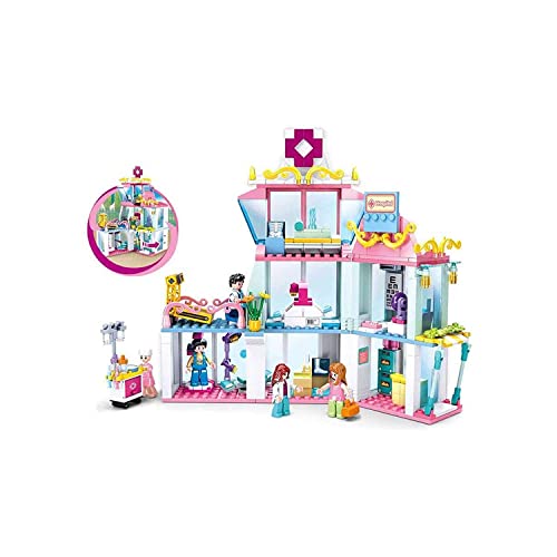 Sluban Klemmbausteine Krankenhaus (458 Teile) [M38-B0799], Spielset, Klemmbausteine, City, mit Spielfigur, Mädchenträume, bunt, Klemmbausteine SL95669 von Sluban