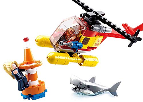 Sluban Klemmbausteine SL95530, Rettungshubschrauber (158 Teile) [M38-B0669], Spielset, Klemmbausteine, City, mit Spielfigur, Stadtleben von Sluban