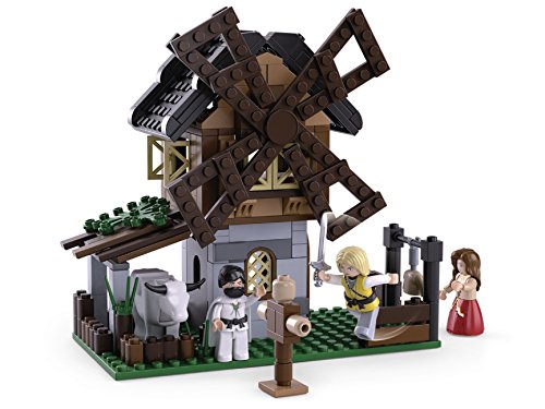 Sluban Klemmbausteine Sluban_M38-B0617 Klemmbausteine Sluban SL95387, Windmühle (617 Teile) [M38-B0617], Spielset, Klemmbausteine, Mittelalter, mit Spielfigur, Verschiedenes, merhfarbig von Sluban Klemmbausteine