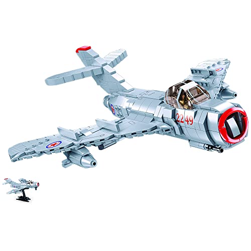 Sluban Klemmbausteine Sowjetischer MIG-15 Düsenjäger (583 Teile) von Sluban Klemmbausteine