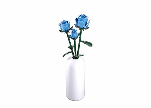 Sluban Künstliche Blaue Rosen mit Weißer Vase, 41,5 cm Blumenhöhe, Dekorative Seidenblumen Set, M38-B1101-11 Sluban Künstliche Blaue Rosen mit Weißer Vase, 41,5 cm Blumenhöhe, Dekorative Seidenblumen Set, M38-B1101-11 von Sluban