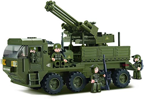 Mobile Flak (306 Teile) [M38-B0302], Spielset , Klemmbausteine, Soldaten, mit Spielfigur, Für Kinder ab 4 Jahren, Army, Sluban SL95128 von Sluban