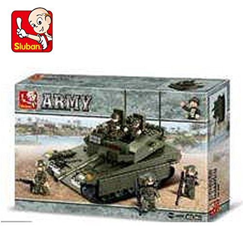 Sluban SL95130, Panzer III (355 Teile) [M38-B0305], Spielset , Klemmbausteine, Soldaten, mit Spielfigur, Für Kinder ab 4 Jahren, Army, bunt von Sluban