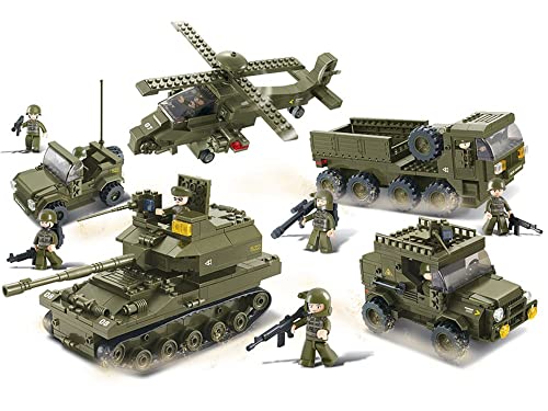 Sluban Landstreitkräfte Set II (996 Teile) [M38-B0311], Spielset, Klemmbausteine, Soldaten, mit Spielfigur, Army, SL95137 von Sluban