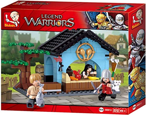 Sluban SL95382, Händler (206 Teile) [M38-B0612], Spielset, Klemmbausteine, Mittelalter, mit Spielfigur, Verschiedenes Sluban_M38-B0612, Mehrfarbig von Sluban Klemmbausteine