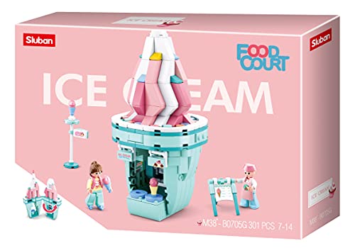 Sluban M38-B0705G Food Court-Ice Cream House, Mehrfarbig, one Size Sluban M38-B0705G Food Court-Ice Cream House, Mehrfarbig, one Size von Sluban