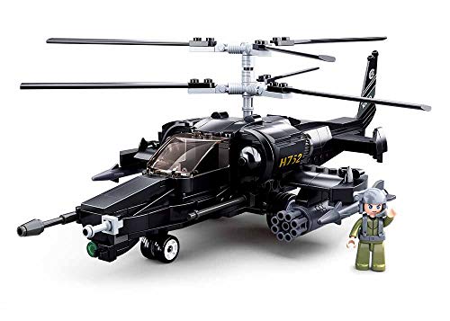 Kampfhelikopter III (333 Teile) [M38-B0752], Spielset, Klemmbausteine, Soldaten, mit Spielfigur, Army, Sluban SL95612 von Sluban