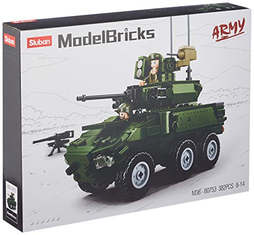 Spähpanzer III (384 Teile) [M38-B0753], Spielset, Klemmbausteine, Soldaten, mit Spielfigur, Army, Sluban SL95613 von Sluban Klemmbausteine