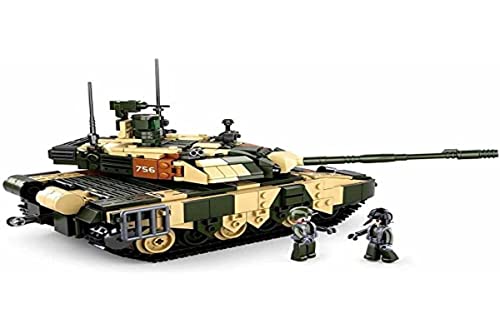 Schwerer Kampfpanzer (772 Teile) [M38-B0756], Spielset, Klemmbausteine, Soldaten, mit Spielfigur, Army, Sluban SL95616 von Sluban