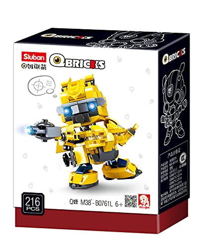 Sluban M38-B0761L Qbricks-Bumblebee, Mehrfarbig von Sluban