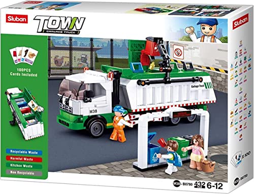 Sluban Town Series – Müllwagen-Bausteine, 432 Teile mit 3 Minifiguren, ab 6 Jahren Sluban Town Series – Müllwagen-Bausteine, 432 Teile mit 3 Minifiguren, ab 6 Jahren von Sluban