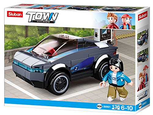 Sluban M38-B0901 Town – Electric Car, Mehrfarbig von Sluban