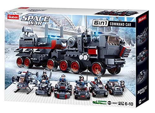 Sluban M38-B0927 Space War – Command Fahrzeug 6 into 1557 Stück, Mehrfarbig von Sluban