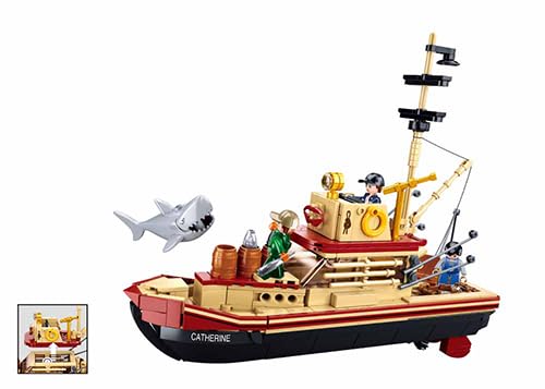 Sluban ModelBricks Walfangschiff Baukasten, 592 Teile, 27,4 cm Lang, 8-12 Jahre, mit Hai-Figur, M38-B1118 Sluban ModelBricks Walfangschiff Baukasten, 592 Teile, 27,4 cm Lang, 8-12 Jahre, mit Hai-Figur, M38-B1118 von Sluban