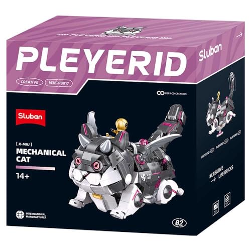 Sluban - Pleyerid X-Miu Grau Mechanische Katze 929 Teile - M38-P8017 von Sluban