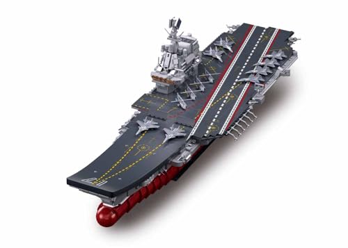 Sluban Shandong Flugzeugträger Modellbausatz, 1/450 Maßstab, 1413 Teile, Marine-Militärschiff, M38-B1189 Sluban Shandong Flugzeugträger Modellbausatz, 1/450 Maßstab, 1413 Teile, Marine-Militärschiff, M38-B1189 von Sluban