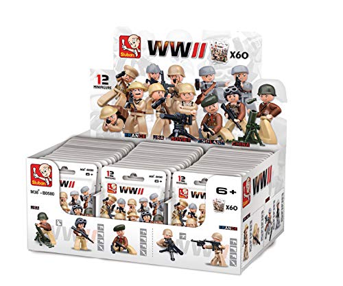 Sluban slubanm38-b0580 WW II Figuren Linsenfolie in voller Display Sluban slubanm38-b0580 WW II Figuren Linsenfolie in voller Display von Sluban Klemmbausteine