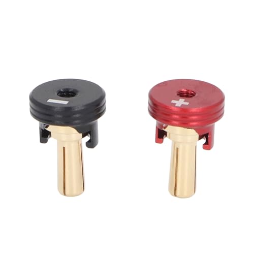 Sluffs 2PCS Banana Plug Connector RC Battery Klediator Plug Installation 1/10 Offroad Truck RC Tracked Vehicle Accessoires (4mm) von Sluffs