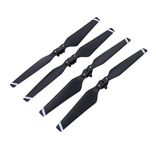 Sluffs Austauschbare Drone-Folien-Propeller Ultra Low Noise Wing Propeller Schnell Spanner Flügel Teile geeignet für Pro Drone Ersatzteile (Weißer Grenze 2 Paare) von Sluffs