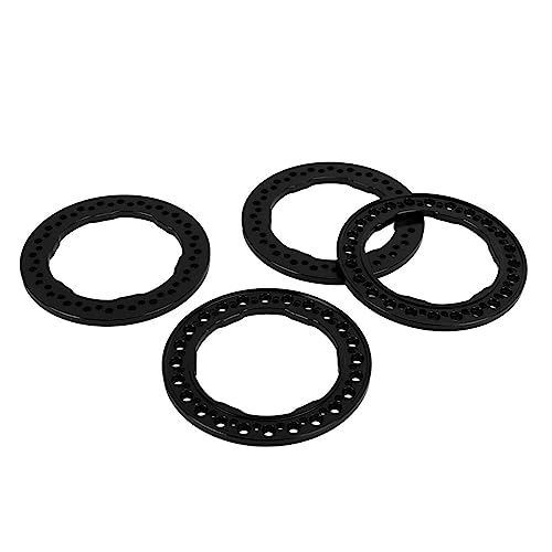 Sluffs Portable car tire Rims Are Suitable for 1/10 RC Cars with 4 1.9-inch Outer tire Rims Made of Aluminum Alloy to Replace car tire Rims (Black) von Sluffs