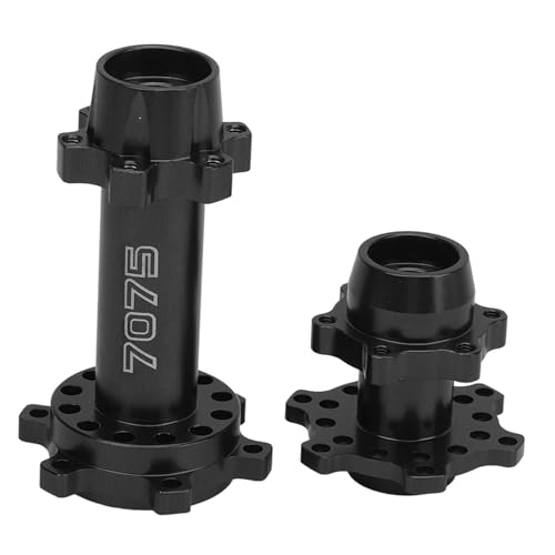 Sluffs RC Motorcycle Wheel Hex Hubs Aluminum Front Rear Wheel Hex Hub for LOSI 1/4 Promoto MX Electric Motorcycle Modification Upgrade (Black) von Sluffs
