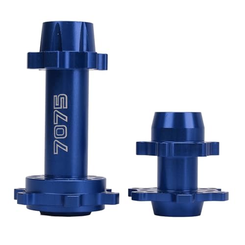 Sluffs RC Motorcycle Wheel Hex Hubs Aluminum Front Rear Wheel Hex Hub for LOSI 1/4 Promoto MX Electric Motorcycle Modification Upgrade (Blue) von Sluffs