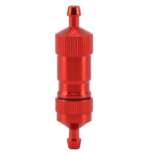 Sluffs RC Oil Fuel Filter Fuel Filter Aluminum Alloy RC Accessory Replacement for RC Airplan (Red) von Sluffs