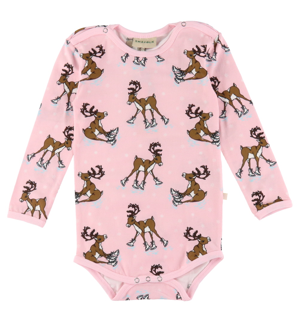Småfolk Body l/ä - Eisig Pink m. Rentier - Småfolk - 74 - Body L/Ä Småfolk Body l/ä - Eisig Pink m. Rentier - Småfolk - 74 - Body L/Ä von Småfolk