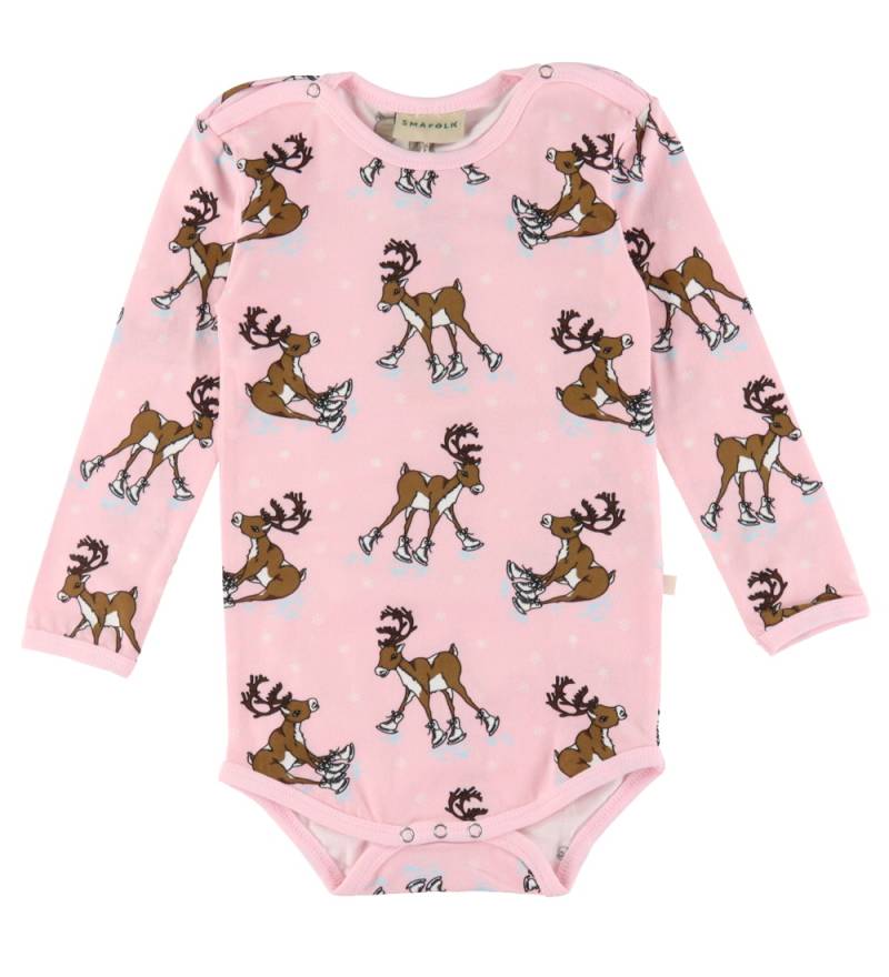 Småfolk Body l/ä - Eisig Pink m. Rentier - Småfolk - 74 - Body L/Ä Småfolk Body l/ä - Eisig Pink m. Rentier - Småfolk - 74 - Body L/Ä von Småfolk