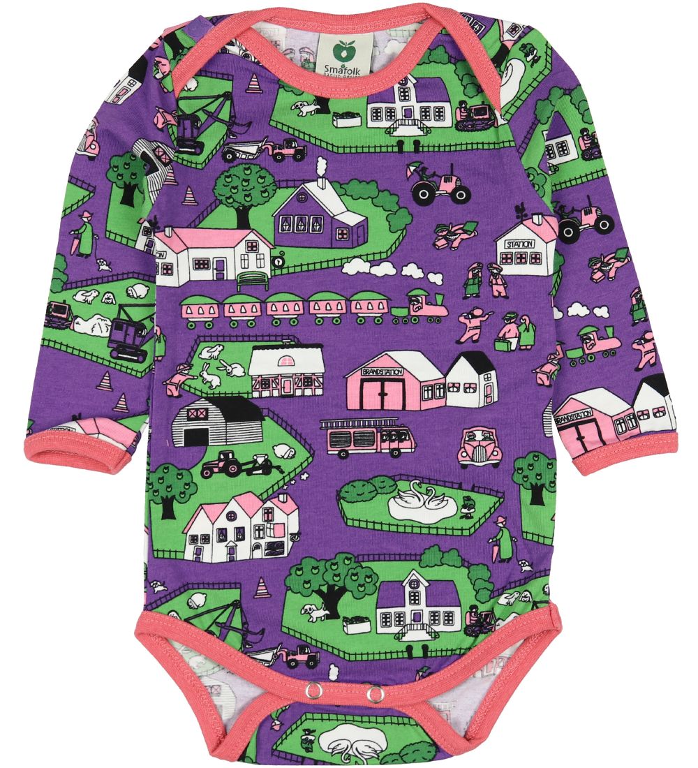 Småfolk Body l/ä - Lila m. Landschaft - Småfolk - 62 - Body L/Ä Småfolk Body l/ä - Lila m. Landschaft - Småfolk - 62 - Body L/Ä von Småfolk