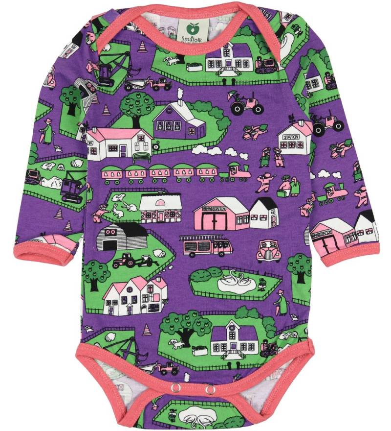 Småfolk Body l/ä - Lila m. Landschaft - Småfolk - 62 - Body L/Ä Småfolk Body l/ä - Lila m. Landschaft - Småfolk - 62 - Body L/Ä von Småfolk