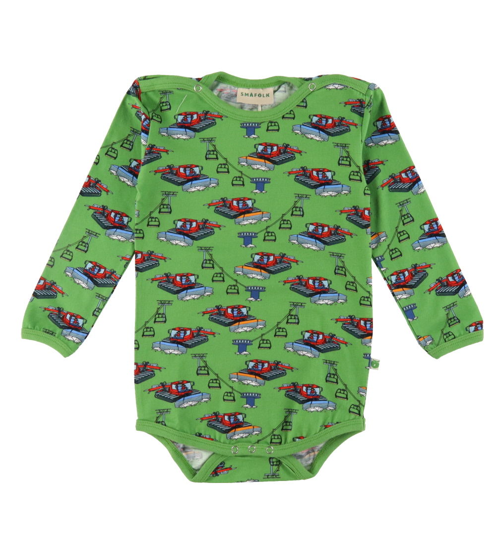 Småfolk Body l/ä - Moss Green m. Pistenmaschine - Småfolk - 80 - Body L/Ä Småfolk Body l/ä - Moss Green m. Pistenmaschine - Småfolk - 80 - Body L/Ä von Småfolk