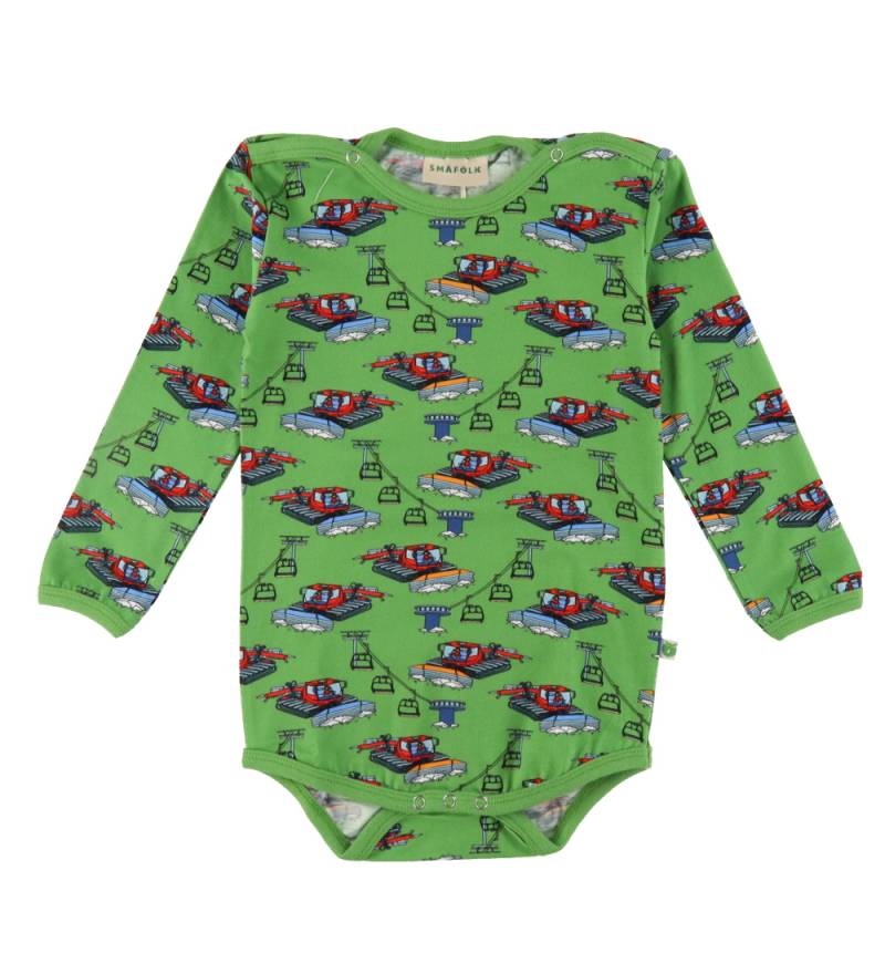 Småfolk Body l/ä - Moss Green m. Pistenmaschine - Småfolk - 80 - Body L/Ä Småfolk Body l/ä - Moss Green m. Pistenmaschine - Småfolk - 80 - Body L/Ä von Småfolk