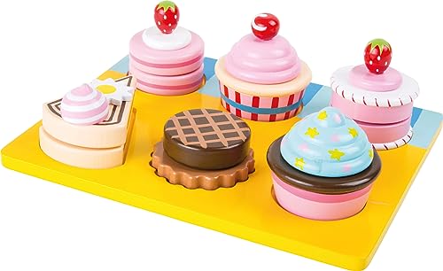 small foot Schneide Cupcakes und Torten aus Holz, mit Klettverschluss individuell kombinierbar, ab 3 Jahren, 10149 small foot Schneide Cupcakes und Torten aus Holz, mit Klettverschluss individuell kombinierbar, ab 3 Jahren, 10149 von Small Foot