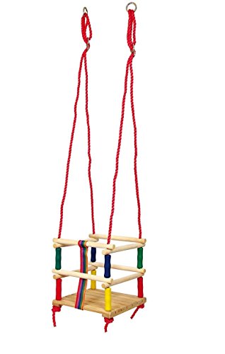 small foot 6997 Kleinkindschaukel aus Holz mit Gurt, in bunten Farben und vielen Haltegriffen, ab 18 Monaten, Beige/Rot/Grün/Gelb/Blau small foot 6997 Kleinkindschaukel aus Holz mit Gurt, in bunten Farben und vielen Haltegriffen, ab 18 Monaten, Beige/Rot/Grün/Gelb/Blau von Small Foot