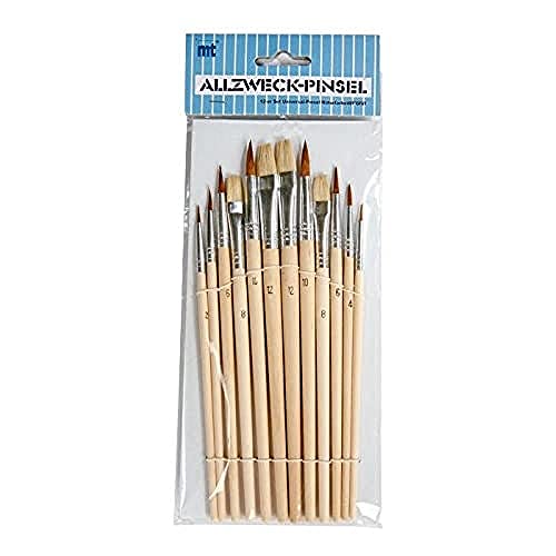 small foot 8059 Pinselset 12- teilig, für alle Strichstärken beim Malen von Small Foot