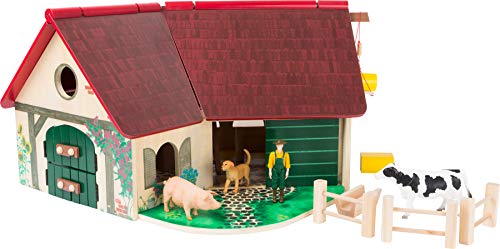 small food Woodfriends Bauernhof mit Zubehör aus Holz, mit aufklappbarem Dach und Tierfiguren, ab 3 Jahren, 11005 small food Woodfriends Bauernhof mit Zubehör aus Holz, mit aufklappbarem Dach und Tierfiguren, ab 3 Jahren, 11005 von Small Foot