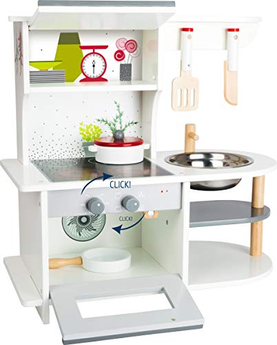 small foot Kinderküche "Grazil" mit Backofen, Pfanne, Kochtopf, Küchenhelfern und Waschbecken, ab 3 Jahren, 11159, 45 x 22 x 42 cm small foot Kinderküche "Grazil" mit Backofen, Pfanne, Kochtopf, Küchenhelfern und Waschbecken, ab 3 Jahren, 11159, 45 x 22 x 42 cm von Small Foot