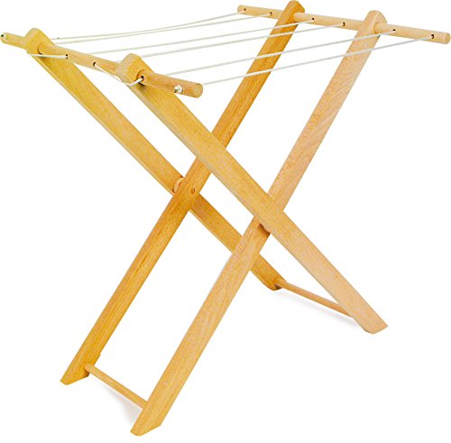 small foot 7252 Holzwäscheständer für Puppenkleider, mit sechs Wäscheleinen, zusammenklappbar, ab 3 Jahren small foot 7252 Holzwäscheständer für Puppenkleider, mit sechs Wäscheleinen, zusammenklappbar, ab 3 Jahren von Small Foot