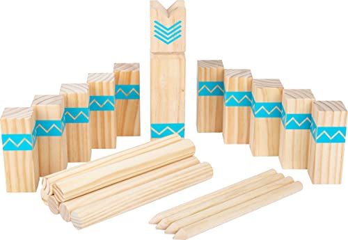 small foot Wikingerspiel Kubb Active, aus FSC 100%-zertifiziertem Holz, Outdoorspiel für die ganze Familie, 12036 von Small Foot