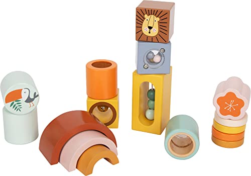 small foot Entdeckerbausteine "Safari" Motorik-und Sinnesspiel für Kinder, 12 Stück, aus Holz, ab 12 Monaten, 12230 small foot Entdeckerbausteine "Safari" Motorik-und Sinnesspiel für Kinder, 12 Stück, aus Holz, ab 12 Monaten, 12230 von Small Foot
