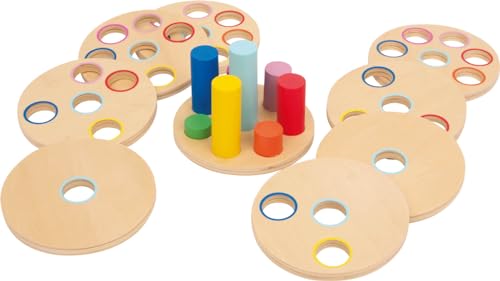 small foot Lernspiel Logisteck aus Holz, Motorikspiel ab 3 Jahren, zur Förderung der Hand-Auge-Koordination, 3386 von Small Foot