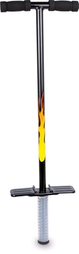 small foot Pogo Stick, Hüpfstange für Kinder ab 5 Jahren, im coolen Design gestaltet, belastbar bis 50 kg, Schwarz, 9503, 1 Stück von Small Foot