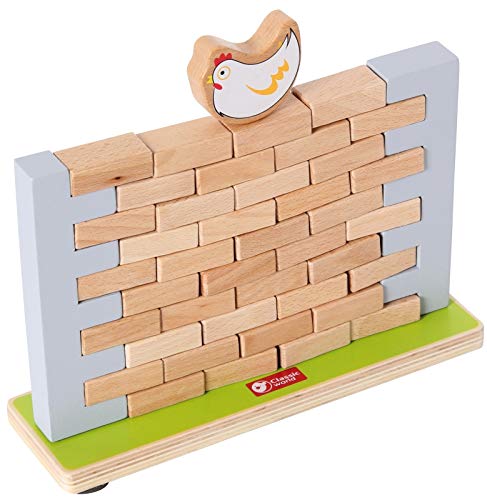 small foot Wackelmauer aus Holz, spannendes Geschicklichkeitsspiel/Gesellschaftsspiel für Kinder, ab 3 Jahren, 4746, 25,5x25x4 cm von Small Foot