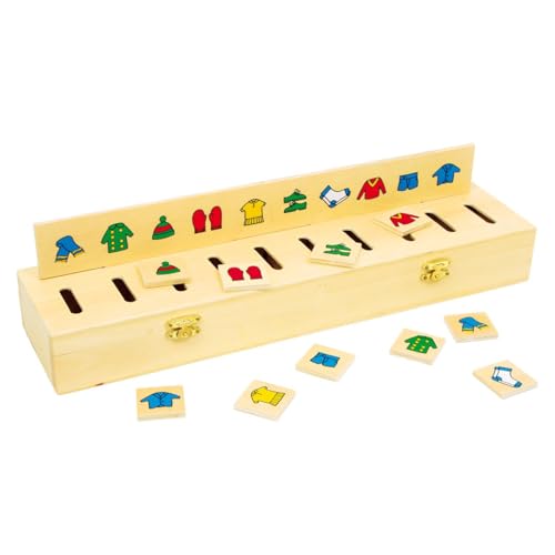small foot Bildersortierbox aus Holz, mit 50 Symbolplättchen, schult die Form- und Farberkennung, ab 3 Jahren, 6494 small foot Bildersortierbox aus Holz, mit 50 Symbolplättchen, schult die Form- und Farberkennung, ab 3 Jahren, 6494 von Small Foot