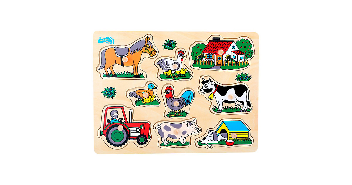 Greifpuzzle Bauernhof mehrfarbig von Small Foot